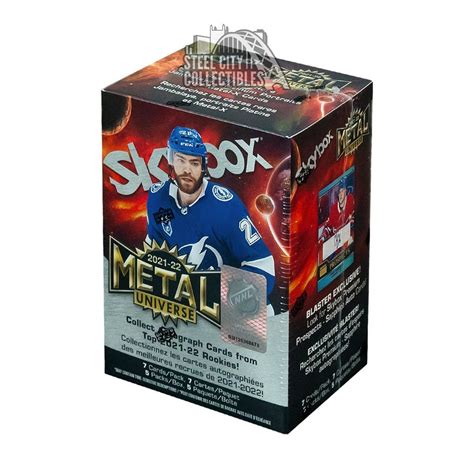 skybox metal universe hockey blaster box|metal universe hockey cards.